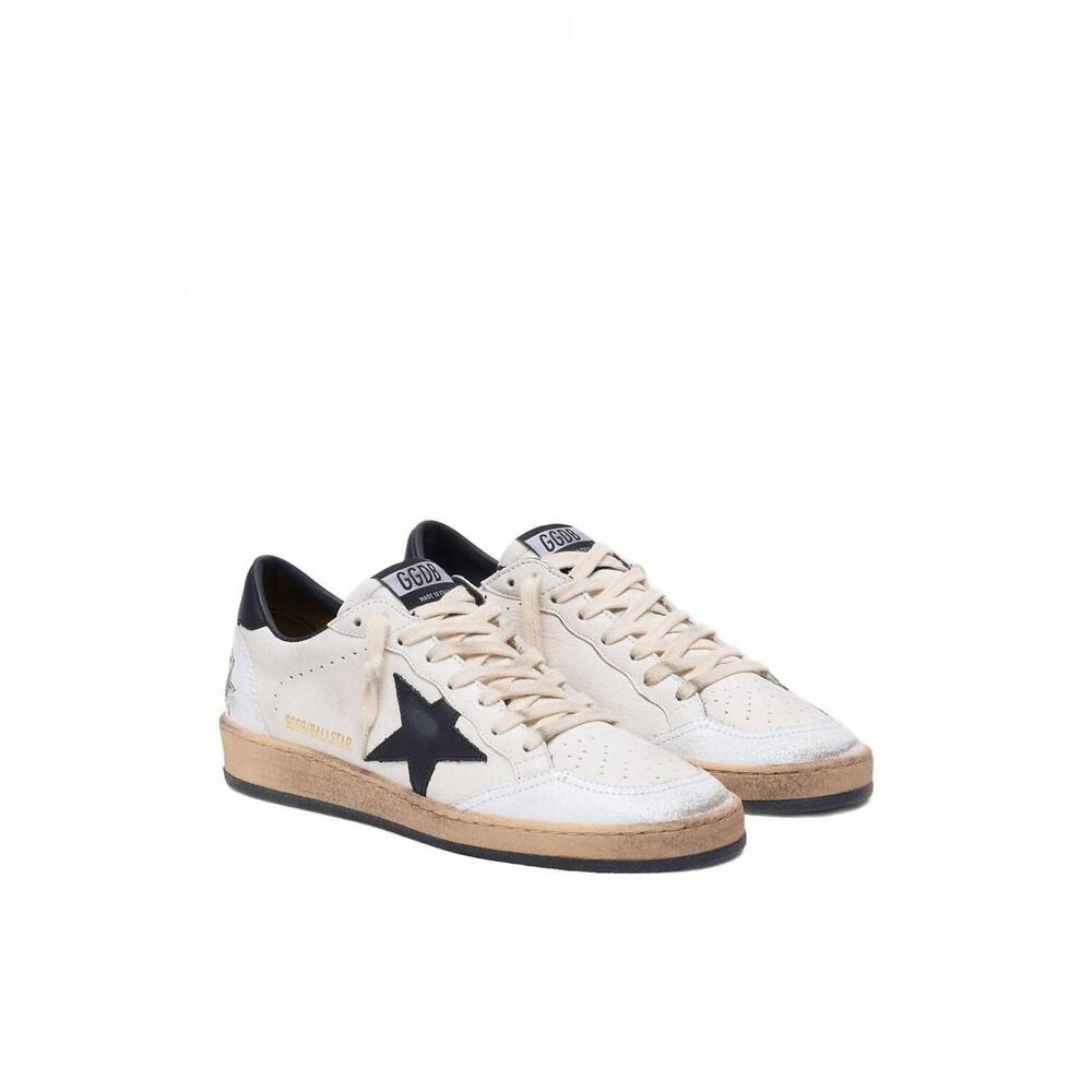 NEW GOLDEN GOOSE women's ball star sneakers in white/black - Picture 3 of 4